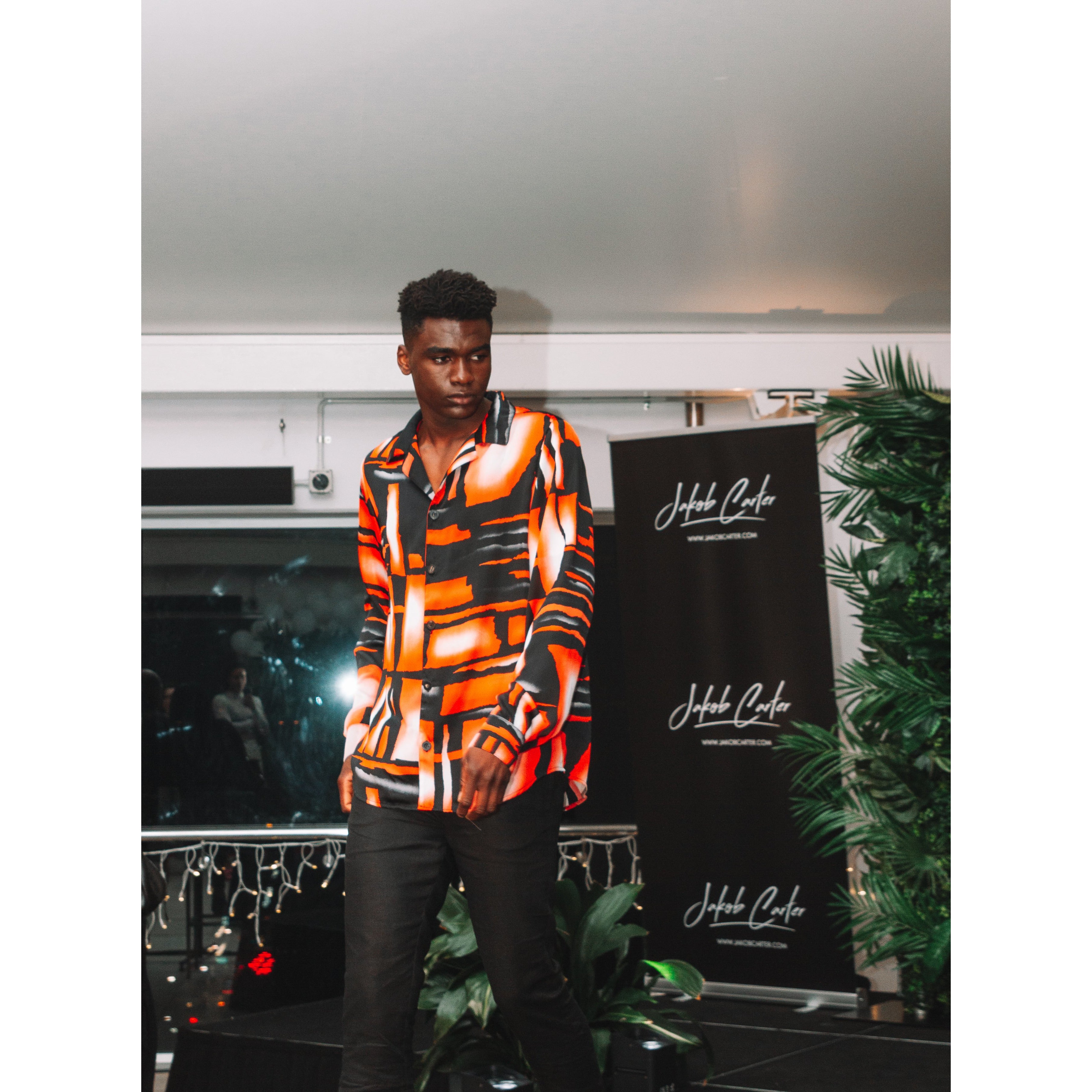 Mens long sleeve designer shirt by Jakob Carter / Jacob Carter
